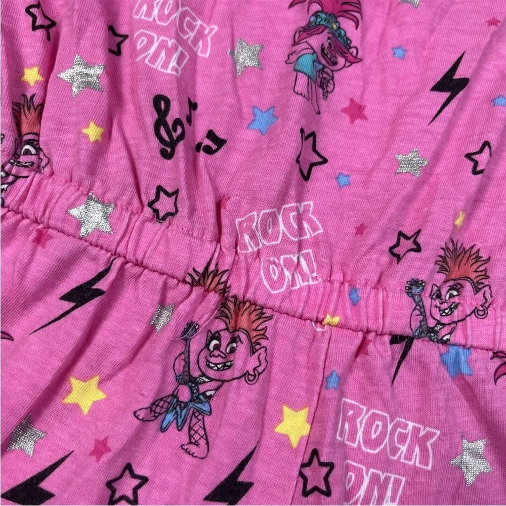Girls Trolls World Tour Pink Romper Size Medium 7-8